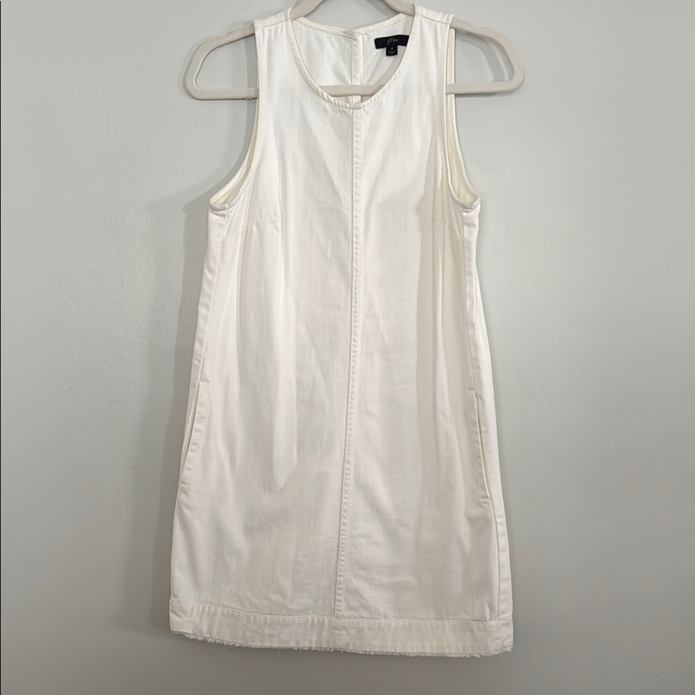 J.Crew 100% Cotton White Wash Jean Dress